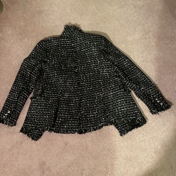 Rachel Zoe Fringed Blazer. M - Picture 4 of 5